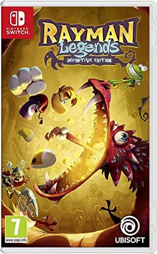 An illuminated pixel-art GAME OVER sign on a dark wall — Rayman Legends vs Cuphead